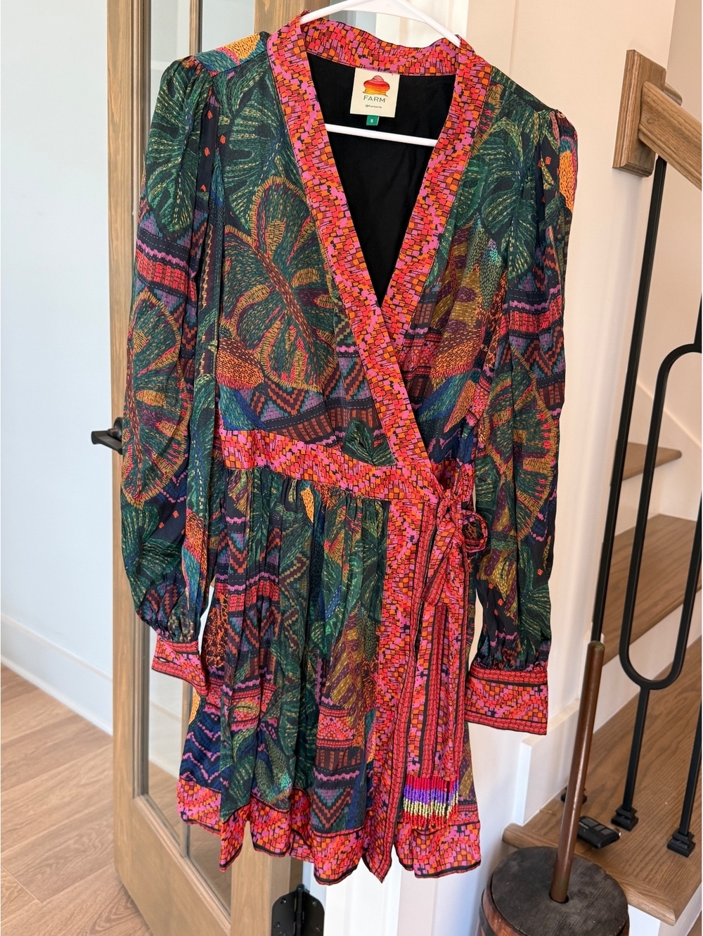 Farm Rio dress size small stunning floral tropical print - Picture 2 of 8